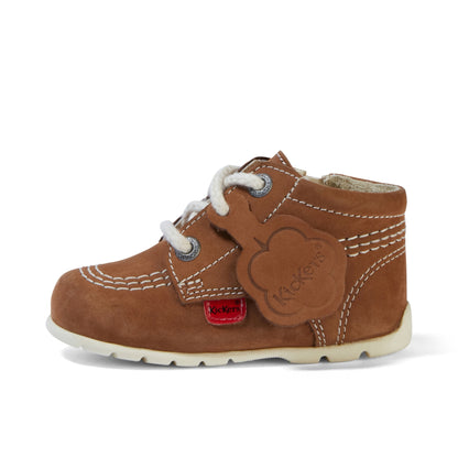 Baby Kick Hi Leather Tan Boots