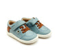 Oldsoles Dash Ground Dusty Blue Tan Toddler/ Junior Trainers