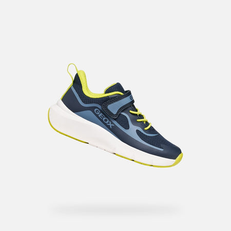 GEOX Pro Ran Boy Navy Light Blue Trainers
