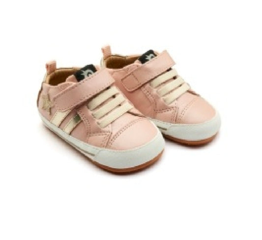 Oldsoles Wos Baby Pearlised Powder Pink Baby/Prewalker Shoes
