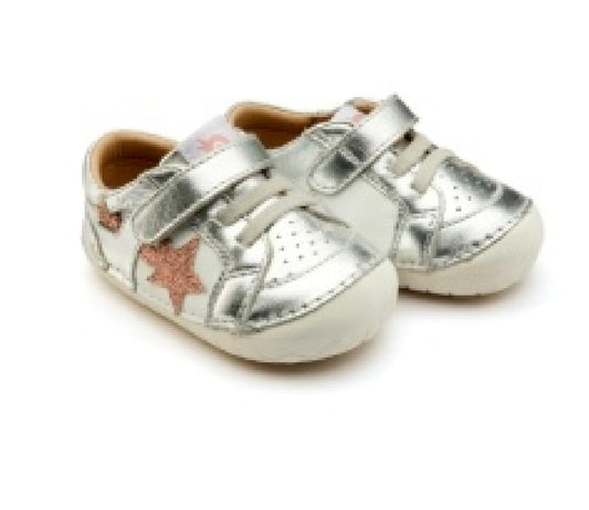 Oldsoles Pavesta  Silver Glam Copper Prewalker Shoes