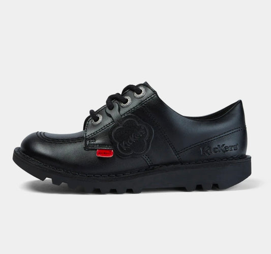 KICKERS Kick Lo Leather Youth School Shoes