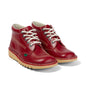 KICKERS Adult Unisex Kick Hi Lace Leather Red Boots