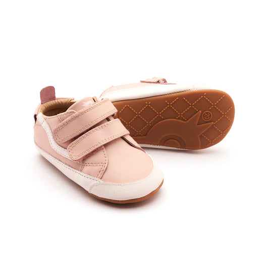 Squiggle Bub Powder Pink Snow Baby Shoes Old Soles