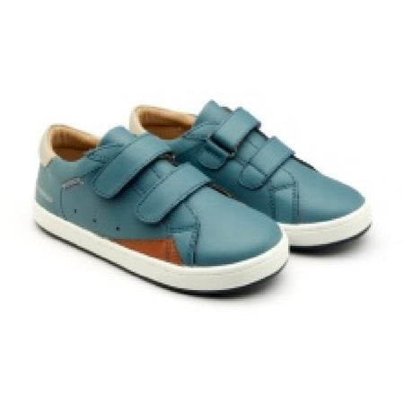 Oldsoles Blade Kix Indigo Gris Tan - Junior Barefoot Shoes