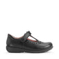 START-RITE Charlotte Black Leather Girls School Shoes