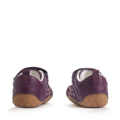 START-RITE Little Smile Burgundy Baby Prewalker Shoes