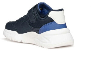 Geox J Loftus Navy Royal Trainers