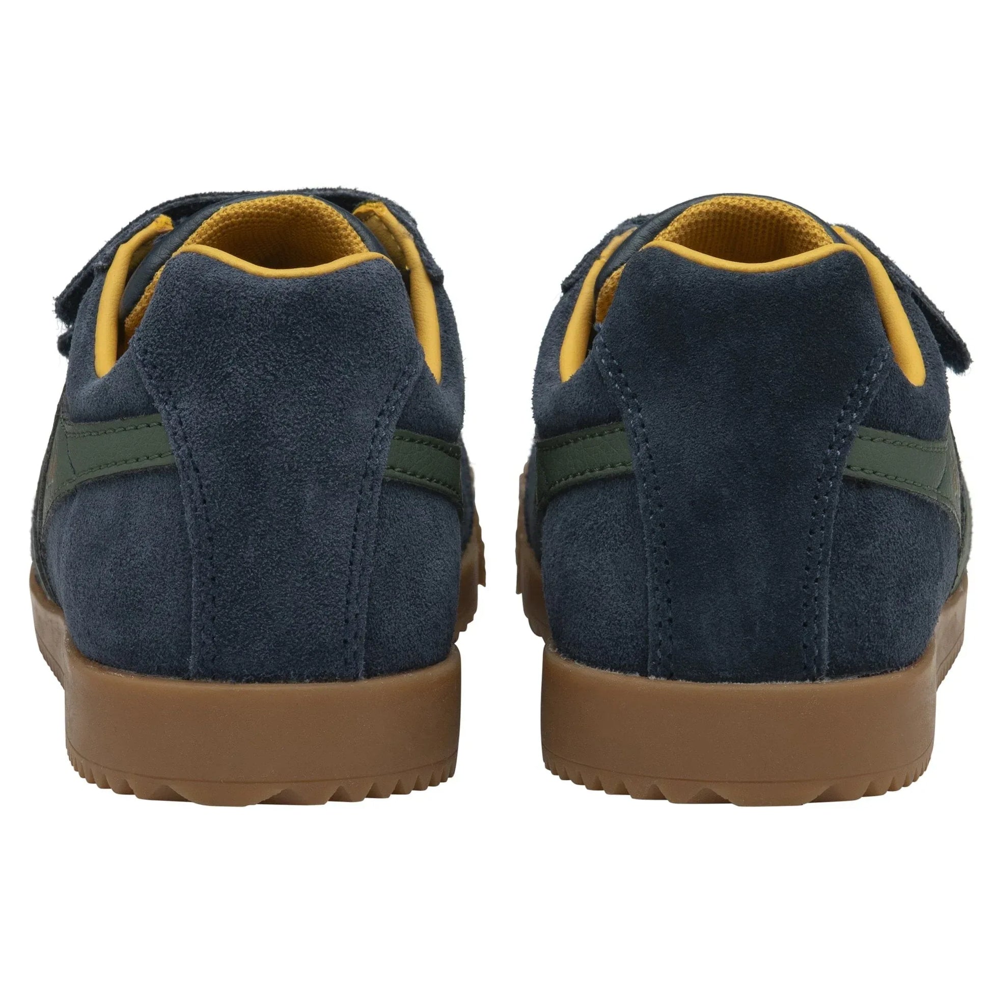 Gola Harrier Navy Sage Sun Suede Kids Trainers - Emmanuelle Marshall Children's Shoes