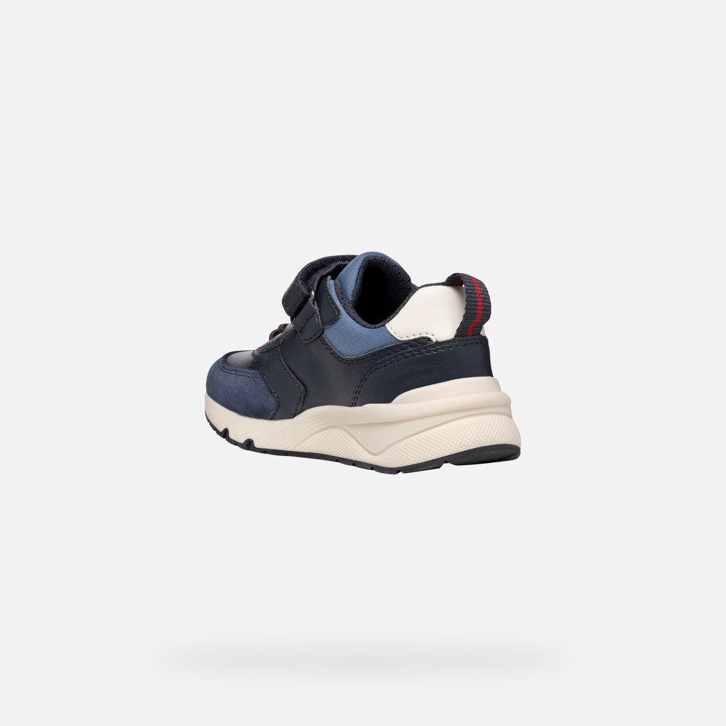 J Rooner Navy Dark Red Trainers Emmanuelle Marshall Children's Shoes