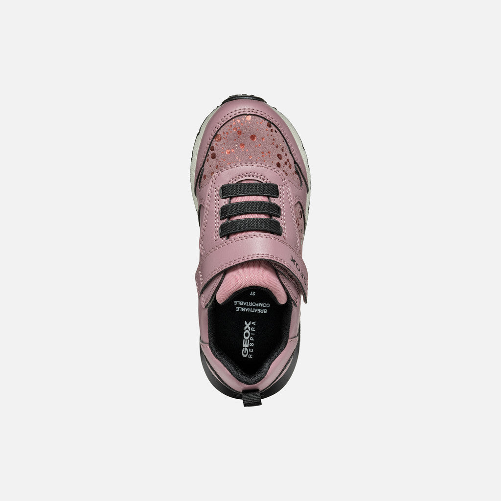 Geox J Fastics Pink Girls Trainers Emmanuelle Marshall Children's Shoes