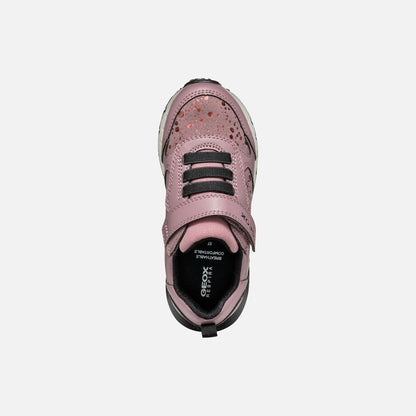 Geox J Fastics Pink Girls Trainers Emmanuelle Marshall Children's Shoes