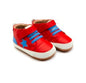 Oldsoles Platinum Bub Bright Red  Baby/Prewalker Shoes