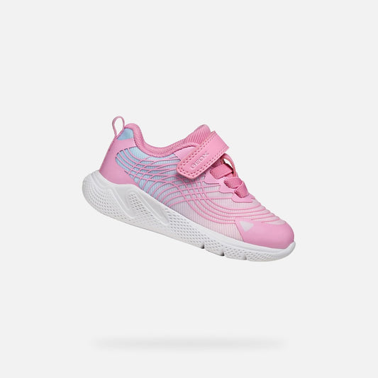 Geox Sprintye Junior Girls Velcro Trainers