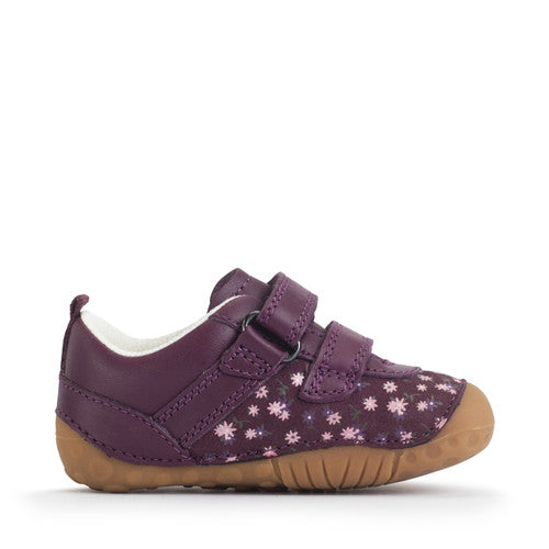 START-RITE Little Smile Burgundy Baby Prewalker Shoes