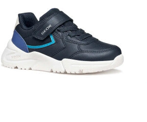 Geox J Loftus Navy Royal Trainers