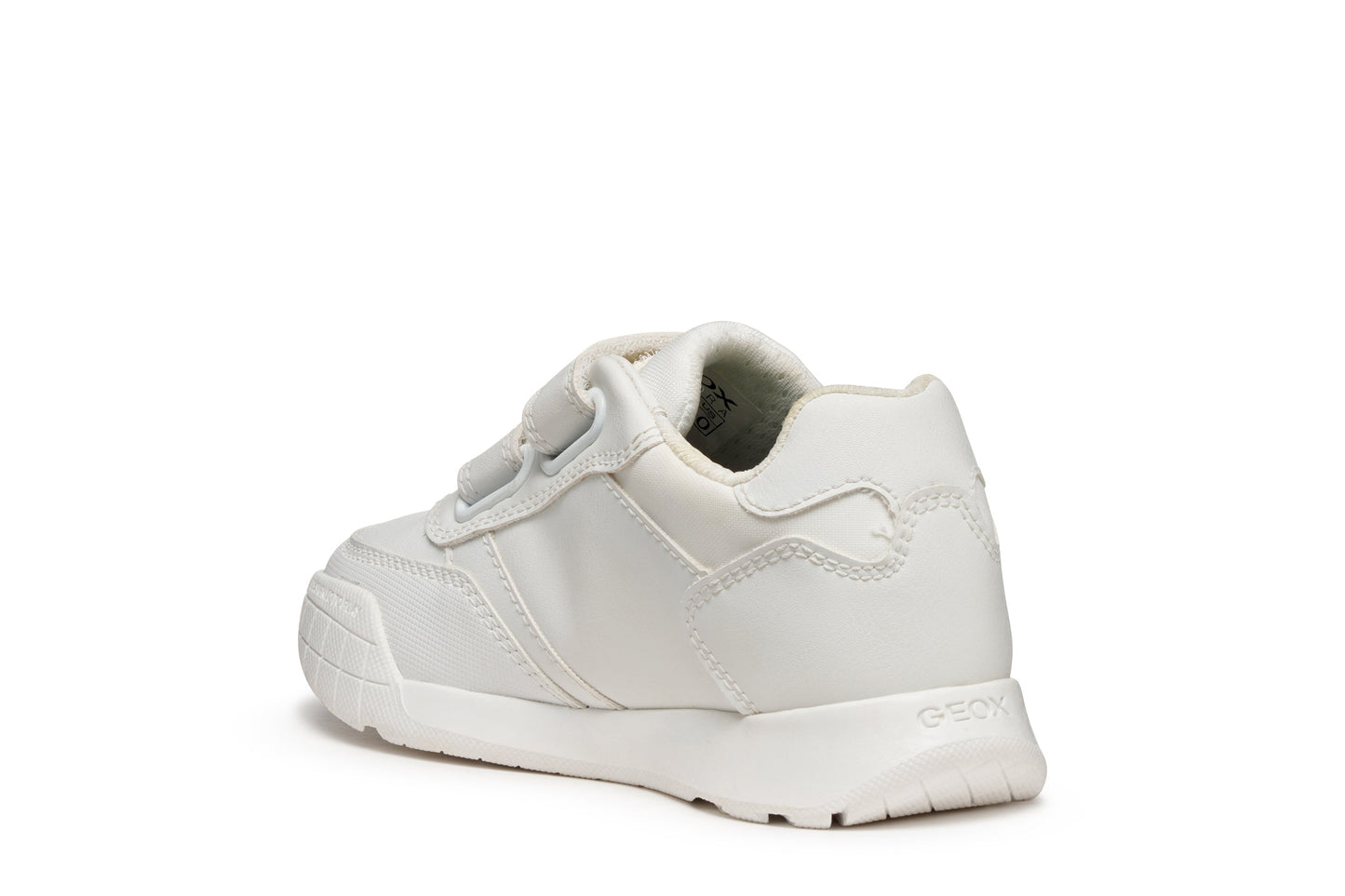 Geox J Ranne White Velcro Boys/Girls Trainers 