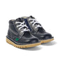 KICKERS Infant  Kick Hi Zip Leather Navy Boots