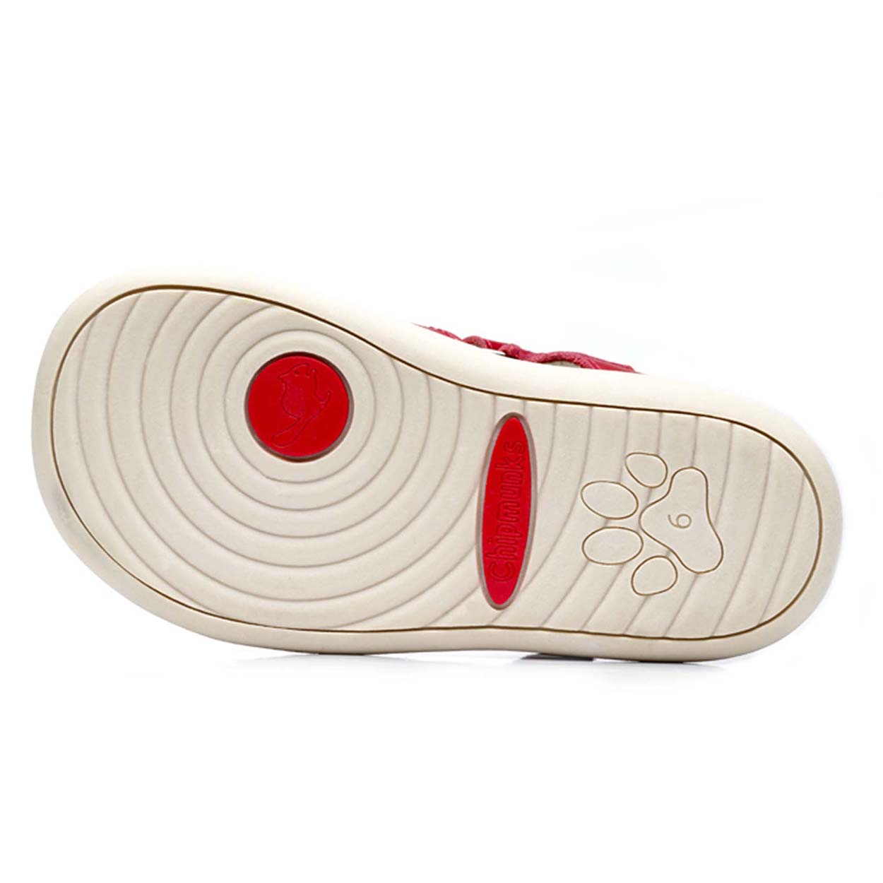 (SALE) Chipmunks Noah/Nora Red Closed  Toe Sandals