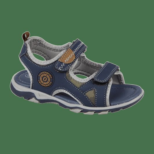 (Sale) Urban Jacks Rocco Navy Double Velcro Sandals
