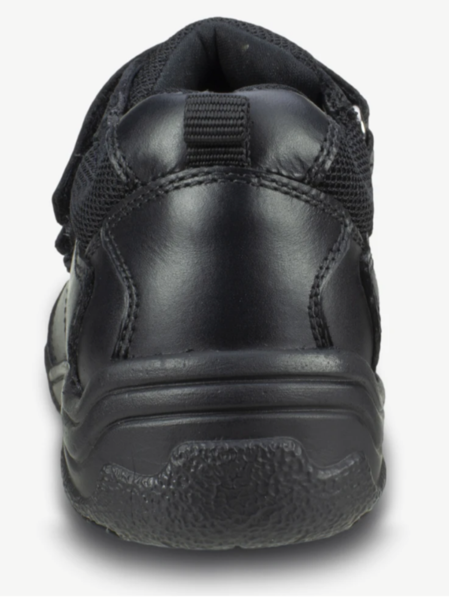 Term Chivers Leather Junior Black School Shoes