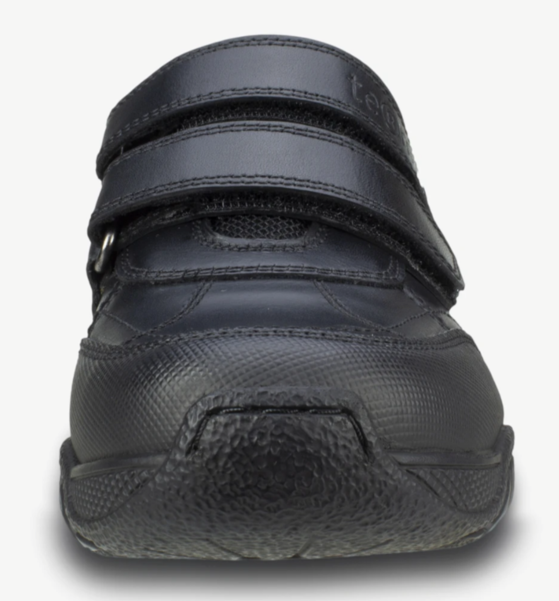Term Chiver Leather Junior Black School Shoes