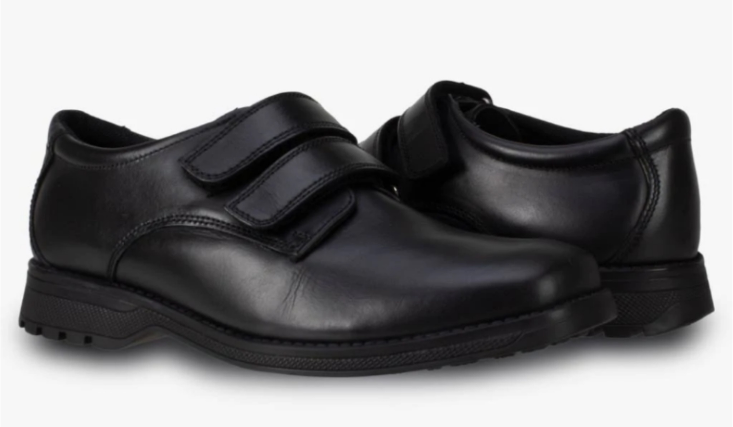 Chaussures d'école noires à double bride Term Class