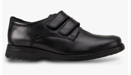 Term Class Double Strap Black School Shoes - Emmanuelle Marshall Children's Shoes