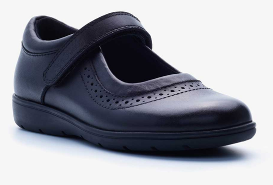 Term Star Black Leather Shoes