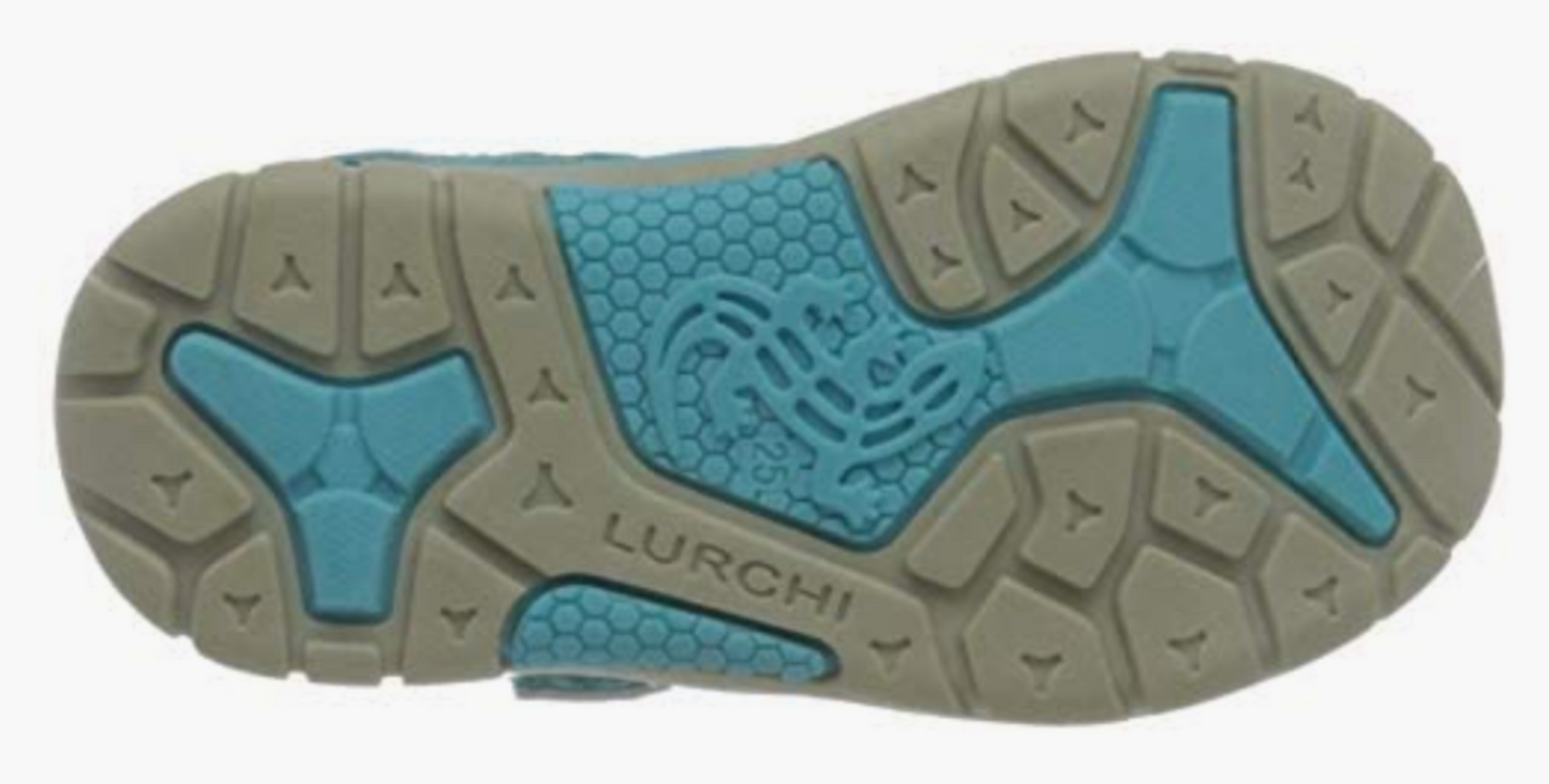 (Ausverkauf) Lurchi Pete Türkisfarbene Sandalen mit geschlossener Zehenpartie