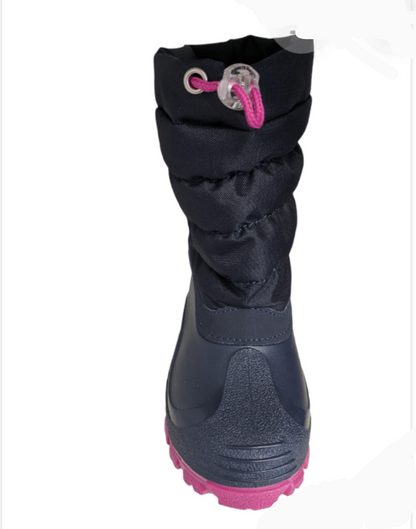 Lurchi Fairy Navy Pink Snow Boots