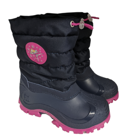 Lurchi Fairy Navy Pink Snow Boots