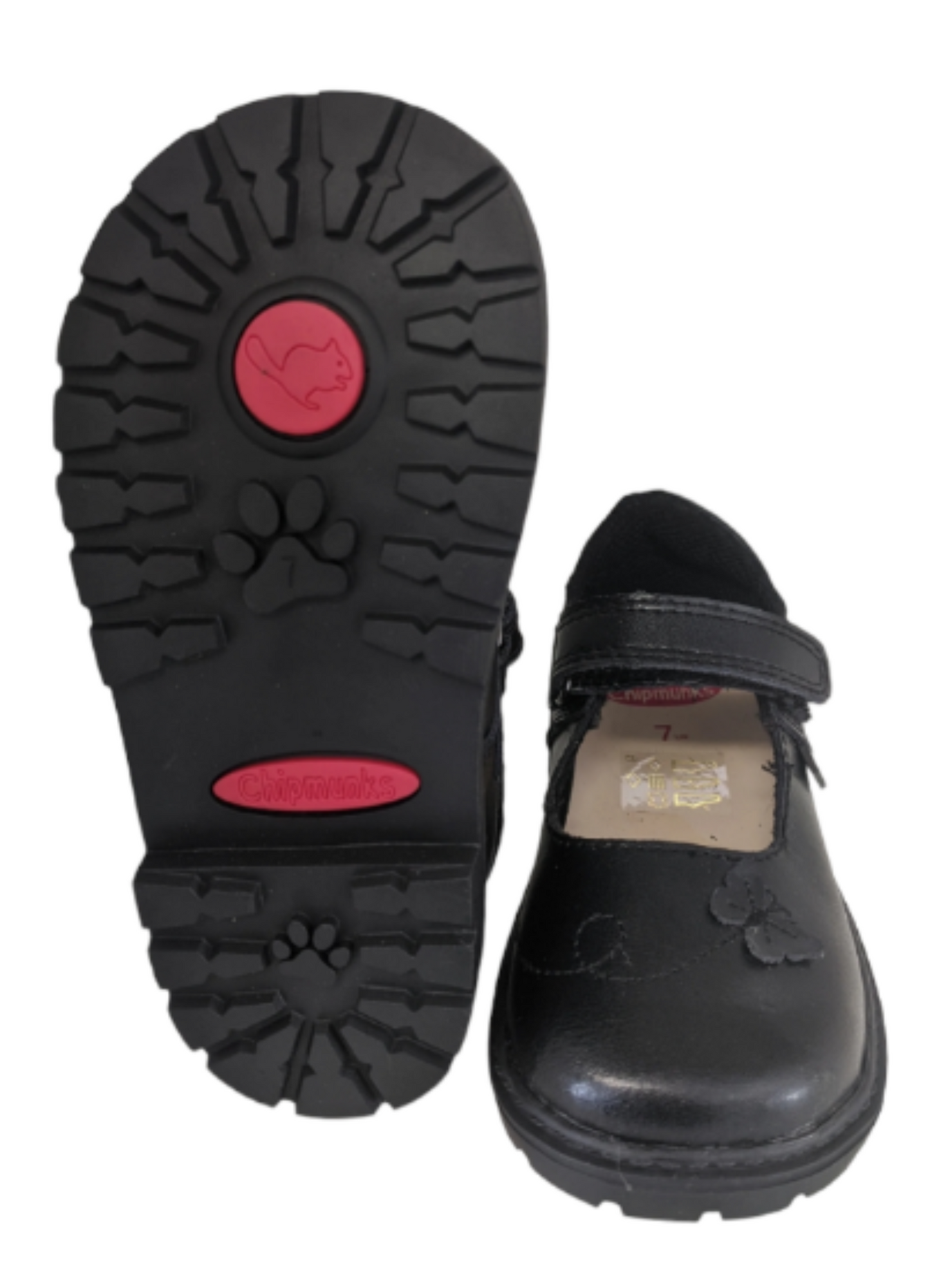(SALE) Chipmunks Paige Black School Shoes