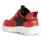 Geox J Aril  Red Black Trainers