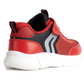 Geox J Aril  Red Black Trainers