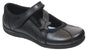 Term Zara Black Leather School Shoes - Emmanuelle Marshall Children's Shoes